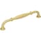 Jeffrey Alexander 160 mm Center-to-Center Brushed Gold Tiffany Cabinet Pull 658-160BG - alternate 1